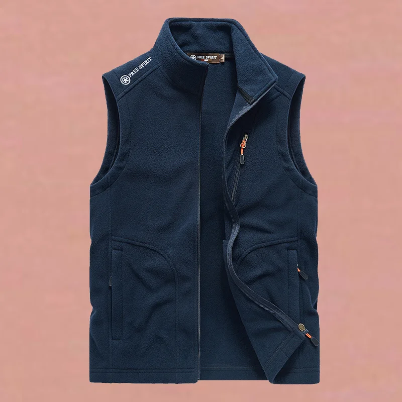 

Vest Thickened Cotton Jacket Men's Winter Casual Comfortable Sleeveless Solid Color 2023 High Quality Brand Flece Coats