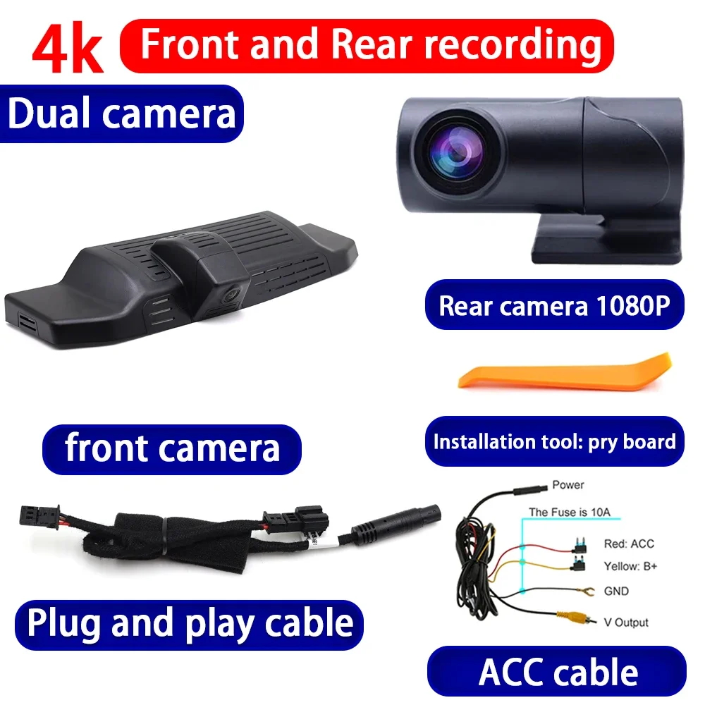 

Видеорегистратор Night Visio 4K UHD Plug and Play Автомобильный видеорегистратор для Land Rover Defender L663 2019 2020 2021 2022 2023 2024