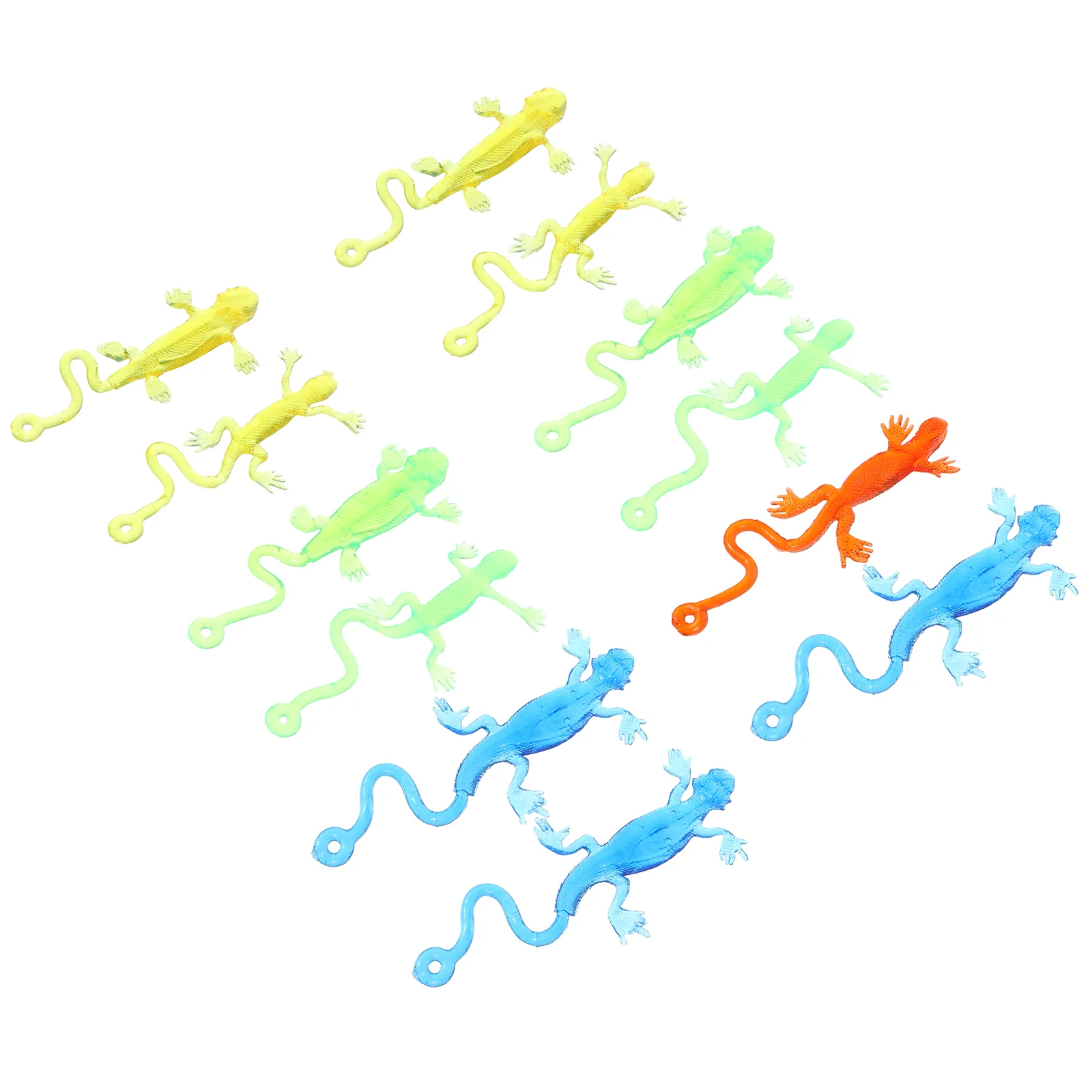 

12 Pcs Sticky Lizard Soft Ball Stretchy Cabrite Boys Blue Suit Decompression Toy Outdoor Toys Elastic Birthday Present