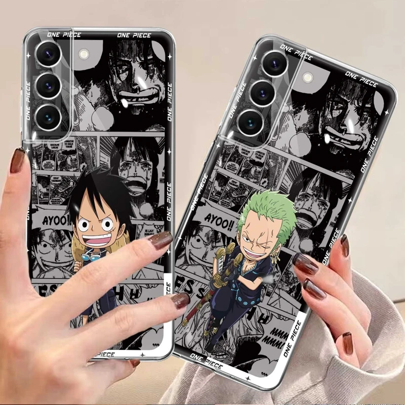 

Cover Case For Samsung S23 S22 Ultra 5G S20 FE S21 Plus S22Ultra S23Ultra S20FE S21FE One Piece Anime Luffy Fashion