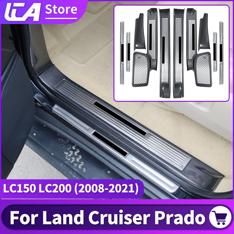 

For Toyota Land Cruiser 200 Prado 150 2008-2023 Door Sill Pedal Lc150 LC200 Threshold Upgrades Interior Decoration Accessories