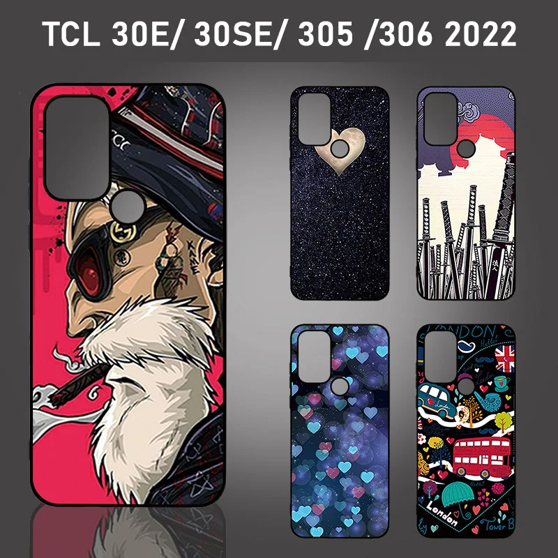 

Мягкий чехол для телефона из ТПУ для TCL 30E 30SE 305 306 2022 6,52 дюйма, роскошные гладкие глянцевые Чехлы для мобильных телефонов с популярным принтом...