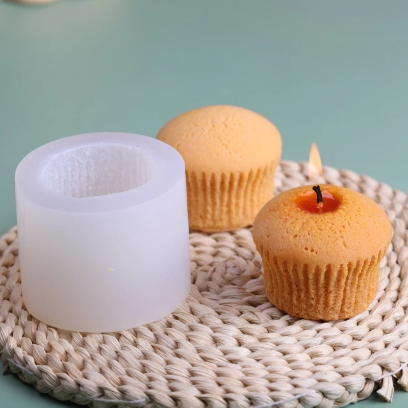 

3D Cupcake Shape Silicone Mold Candle Resin Making Tool DIY Candle Moulds Ornaments Handmade Home Decorations Supplies