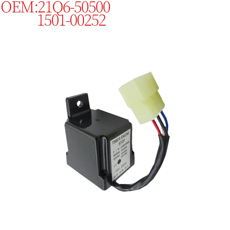 

Construction Machinery Parts Excavator Accessories Suitable for Hyundai R-9 Timer Relay 21Q6-50500 1501-00252 High Quality New