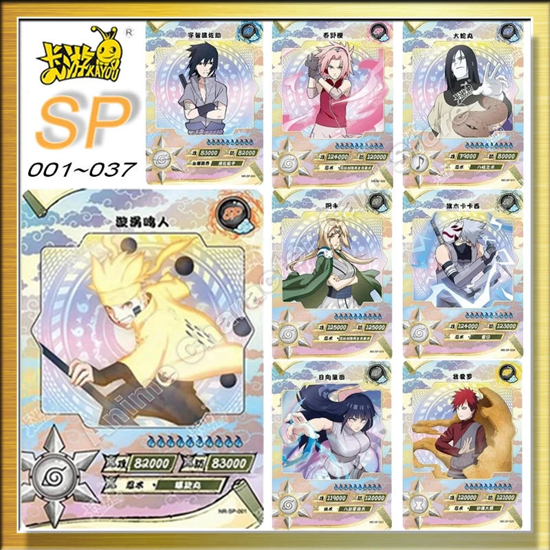 

KAYOU Anime Naruto Rare SP Card Array Chapter Tour Complete Works Tsunade Sasuke Collection Cards Full Range Uzumaki Hinata