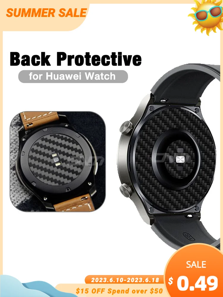 

Carbon fiber Sticker back film Protector for Huawei Honor Watch GT Runner 2E 2 3 Pro ECG/GT2E GT3 GT2 Magic 2 46mm (Not Glass)