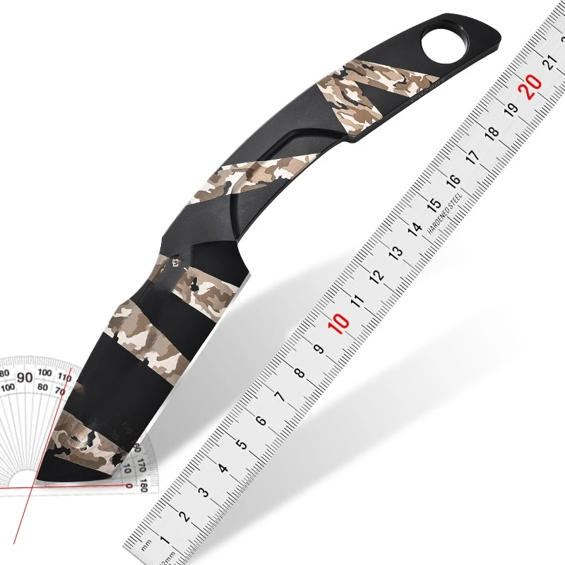 Длинный интегрированный прямой нож из стали NK3-n690 охотничий для рыбалки на