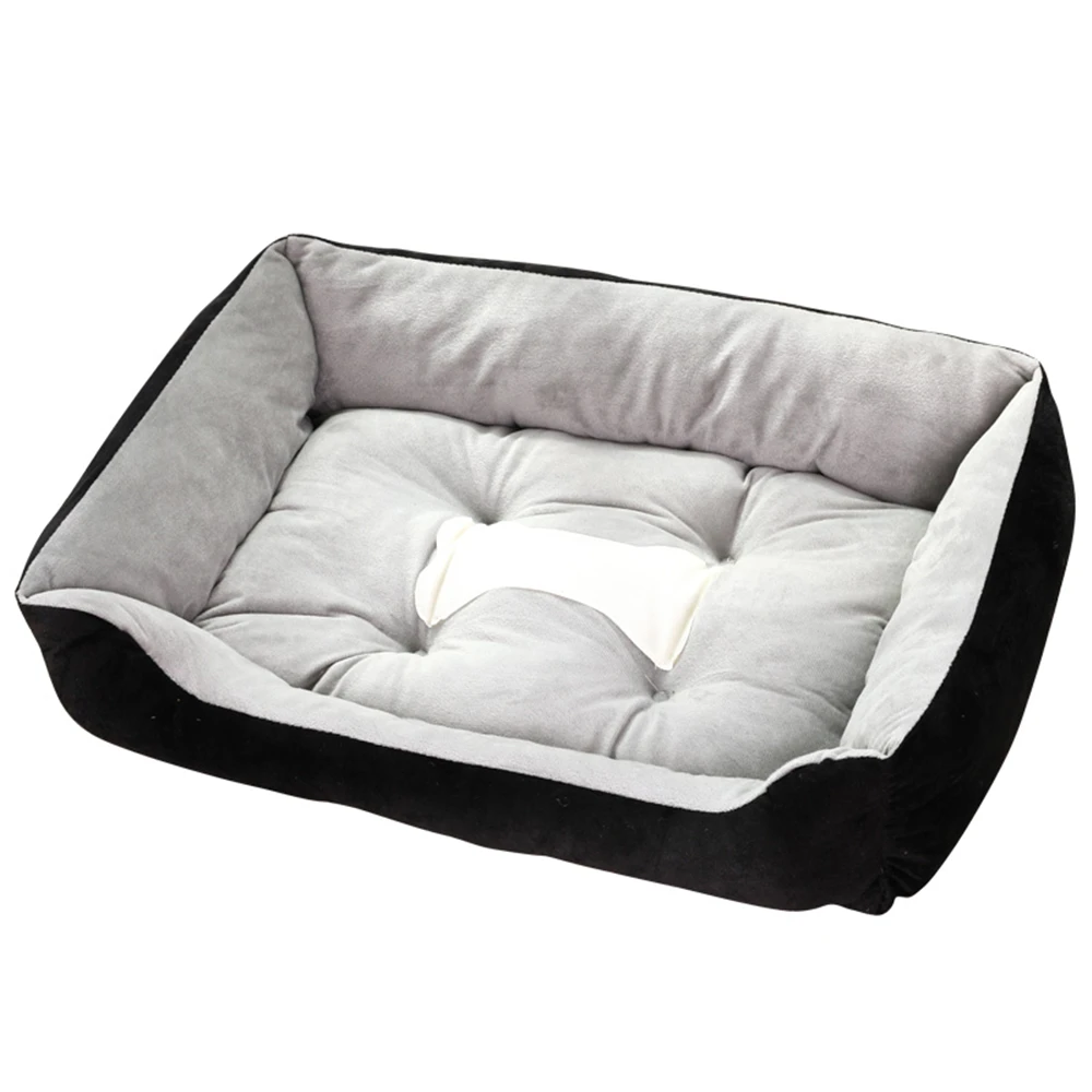 

ATUBAN Dog Bed for Small Medium Dogs Washable - Cat Beds For Dog Sofa Bed, Rectangle Cuddle Puppy Bed with Anti-Slip Bottom