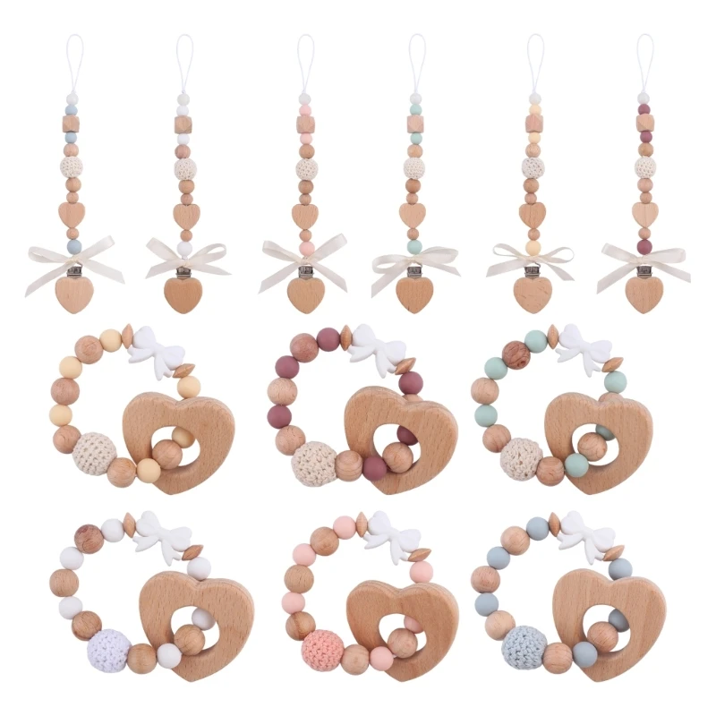 Цепочка для соски с милым бантиком/держатель соски-прорезывателя/прорезывание