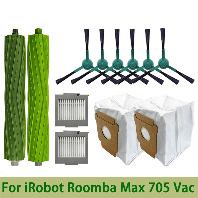 Фото Для iRobot Roomba Max 705 Vac робот-пылесос запасные части основные боковые щетки фильтры мешки для пыли аксессуары №1