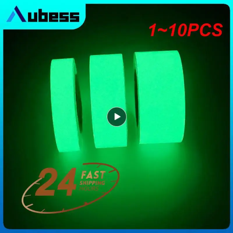 

1~10PCS Luminous Tape Glow in The Dark Tape Warning Tape Blue Dark Green Self-adhesive Tape Luminous Sticker Fluorescent Night