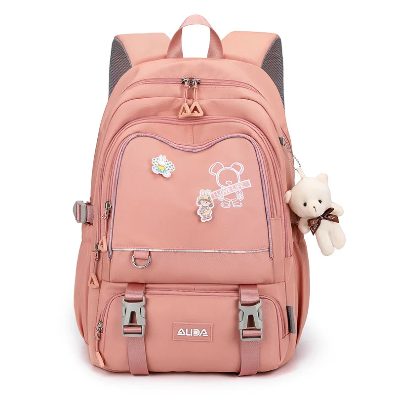 2022 Cute Girls Waterproof School Bags For Light Weight Children Backpack Pink school bag Printing Kids School Backpacks mochila