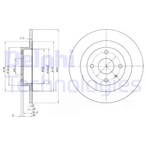 

DELPHI BG3556 DISC REAR 98-04 MA.323F-S