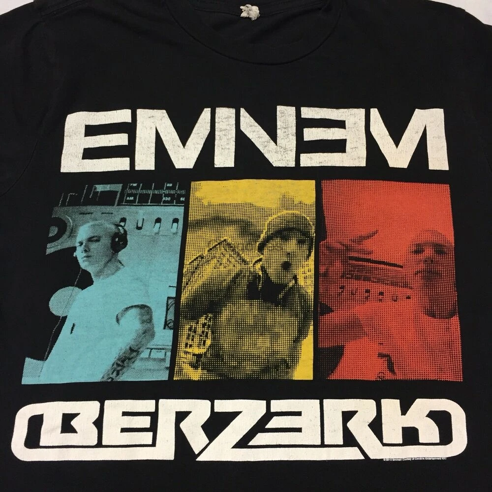 Черная Маленькая футболка Eminem в стиле рэп хип-хоп реальная тонкая тень Детройт