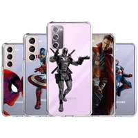 case for samsung galaxy s22 s21 ultra s20 fe s10 plus waterproof phone funda note 20 10 lite 9 clear cover thor deadpool marvel
