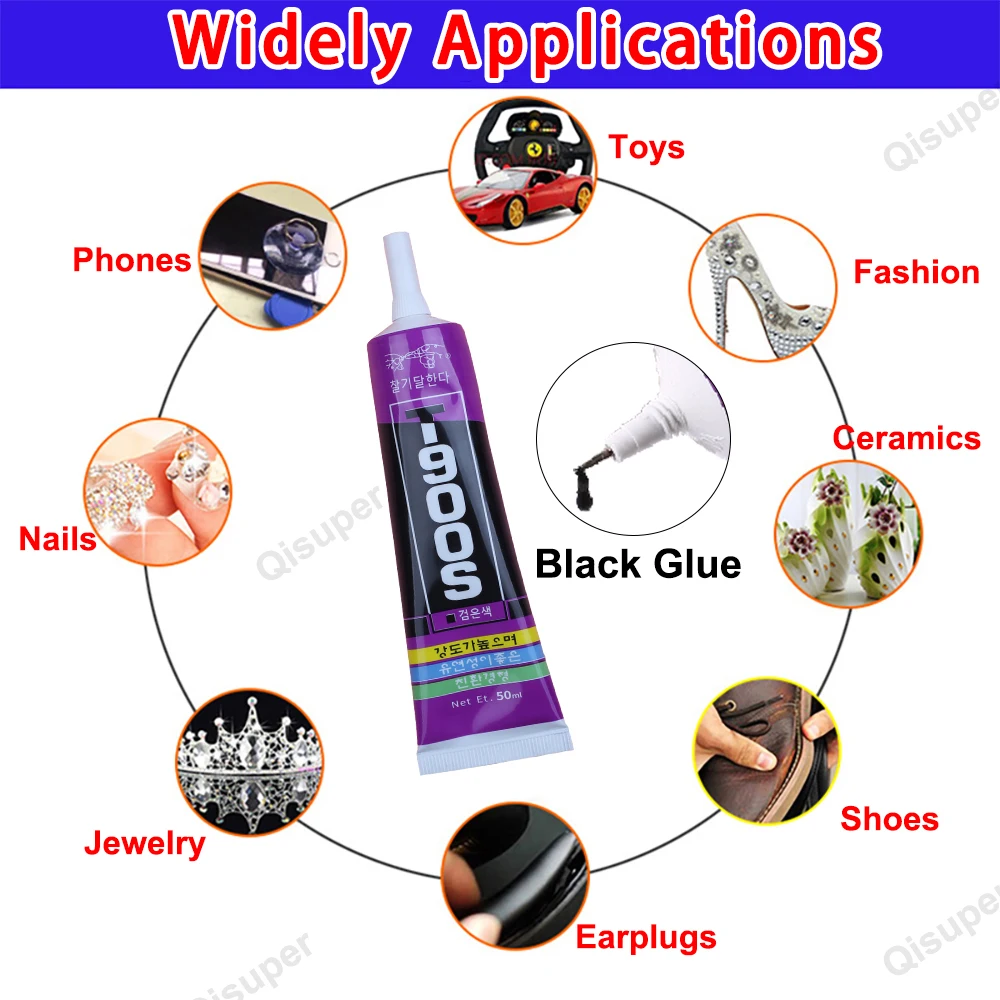 Универсальный черный эпоксидный клей для мобильного телефона T9000 ЖК-дисплей