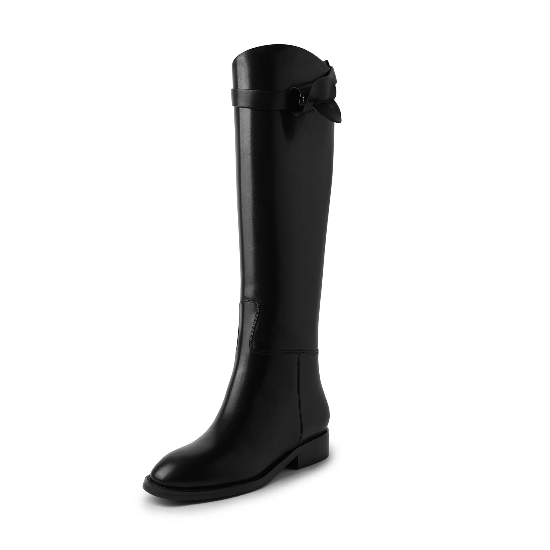 Ботильоны женские Lanxuryee из коровьей кожи на среднем каблуке