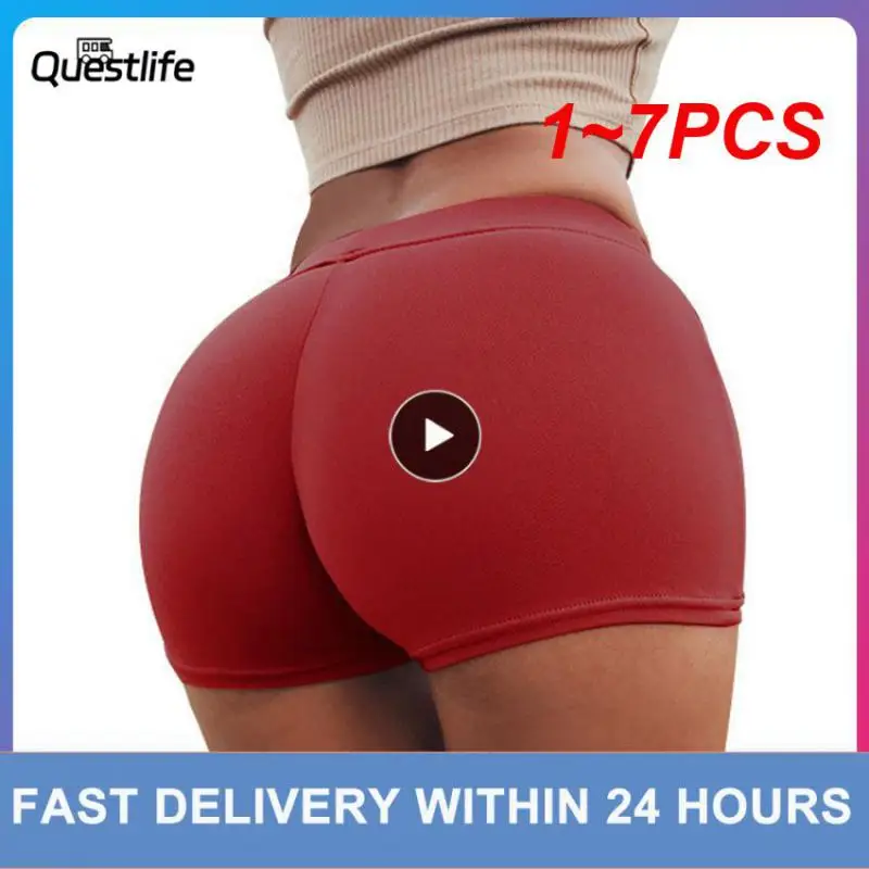 

Шорты женские эластичные с эффектом пуш-ап и высокой талией, 1-7 шт.