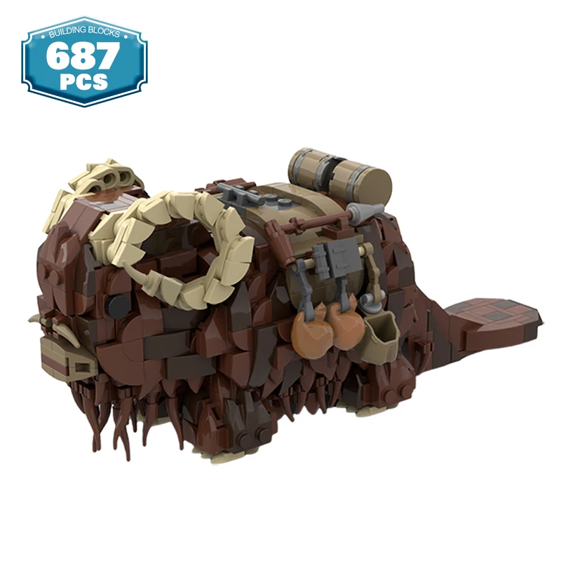 Экшн-фигурка MOC Space Wars Beast Banthas 97302 строительные блоки модель животное носорог
