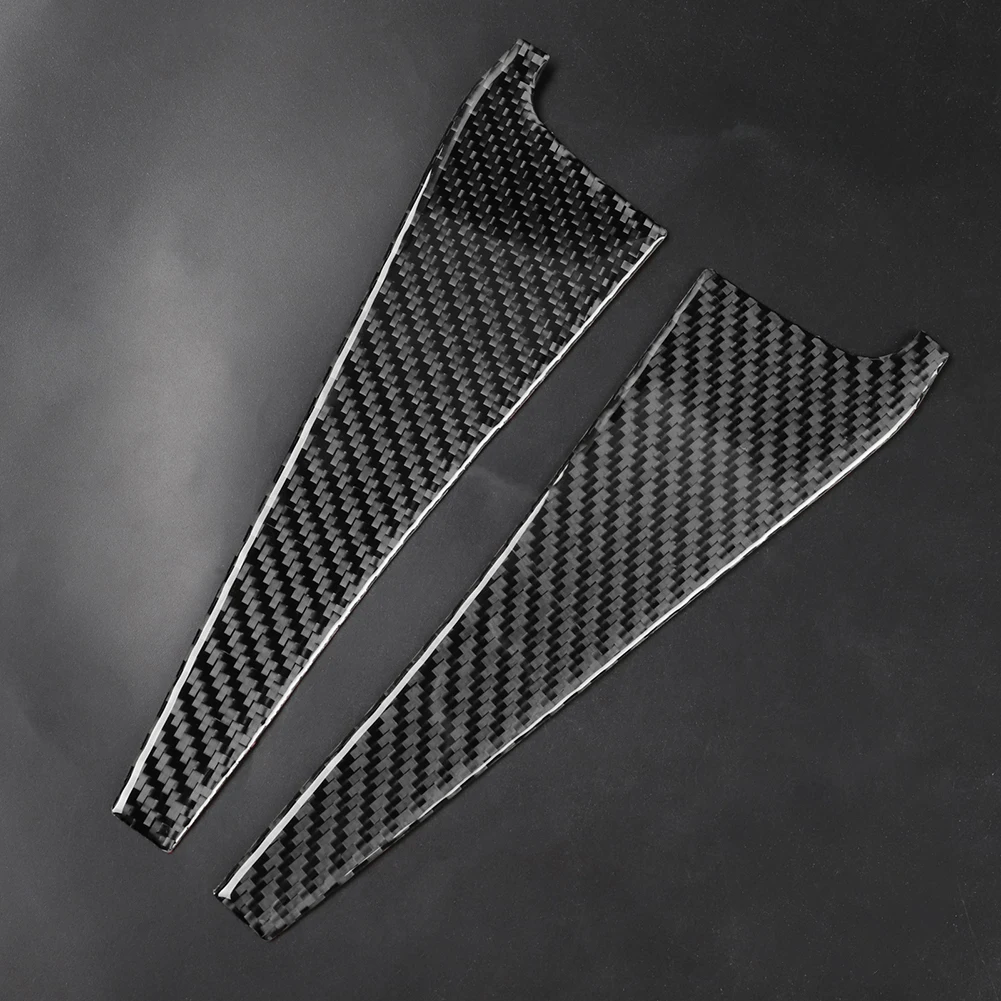 

High Quality Car Audio Speaker Trumpet Cover Horn Trim 2pcs Anti-shock Black Carbon Fiber Side Door UV Protection