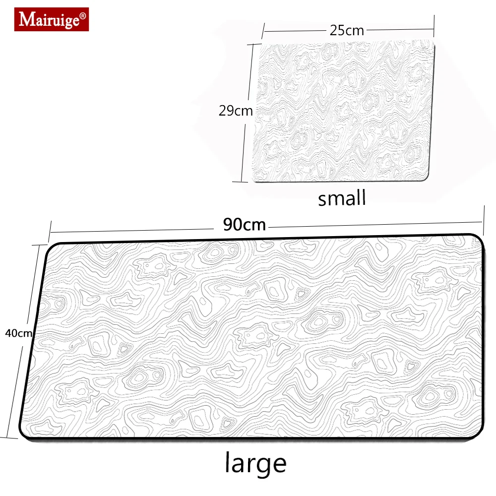 Big Art Mousepad White Black Desk Protector Pad on The Table Pads Computer Mat Xxl Mouse Pad Extended Pad Deskmat Office Carpet