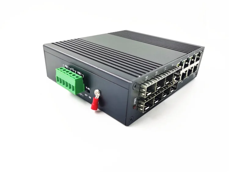 8-port SFP + 8-port 1000m Ethernet switch for Industrial Rail Transportation