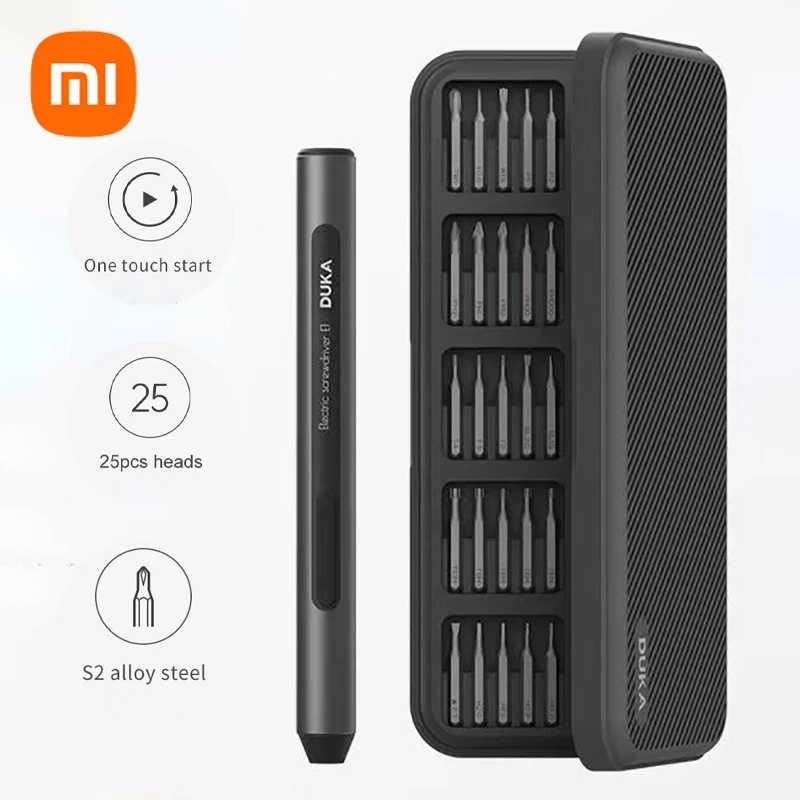 Прецизионная электрическая отвертка Xiaomi DUKA ATuMan, 25 шт., стальные биты, отвертки, перезаряжаемая отвертка, бытовые электроинструменты Прецизионная электрическая отвертка Xiaomi DUKA ATuMan, 25 шт., стальные биты, отвертки, перезаряжаемая отвертка, бытовые электроинструменты