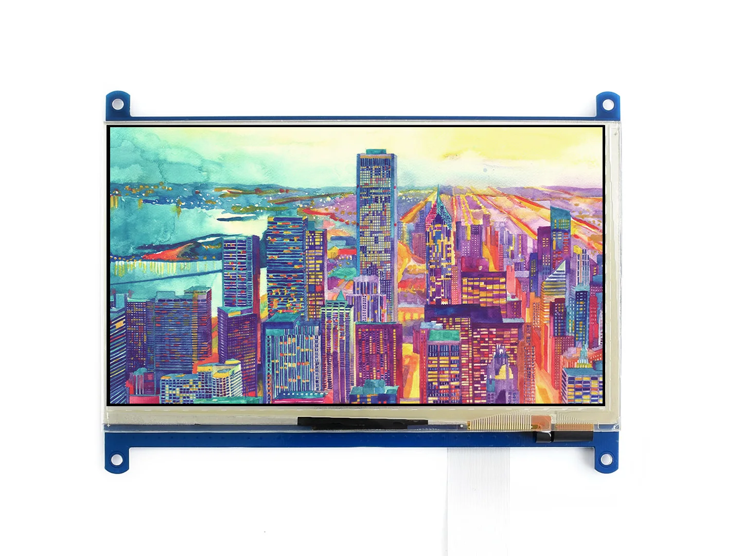 7inch Capacitive Touch LCD (F) 1024x600,Multicolor Graphic LCD, With Capacitive Touch Screen And Stand-Alone Touch Controller