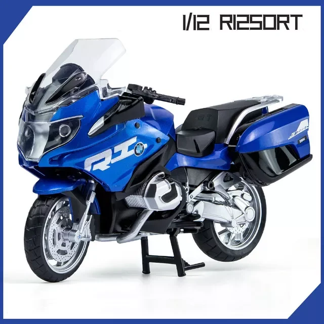 

R1250RT Alloy Die Cast Motorcycle Model Toy Vehicle Collection Sound and Light Off Road Autocycle Toys Car