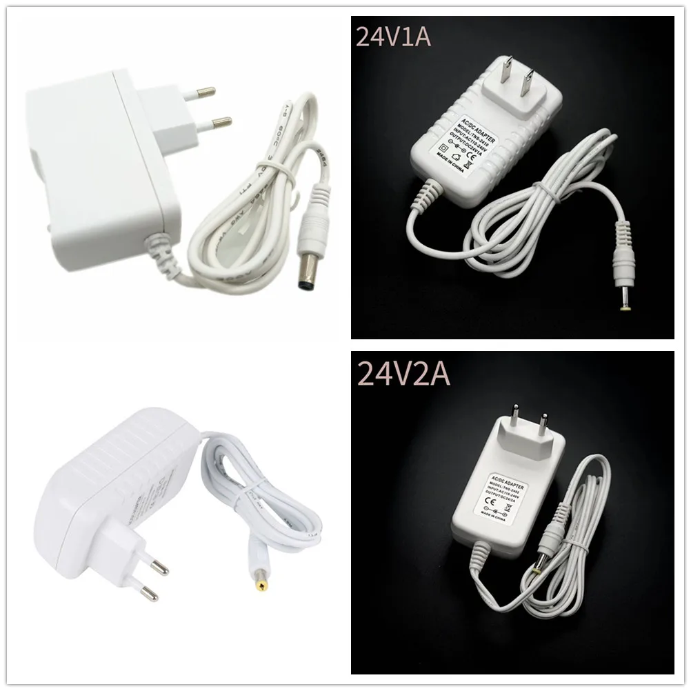 

DC12V 1A 2A 3A Adapter Power White Cover 12V Transformer for LED String Bar Lamp Driver US/EU Plug
