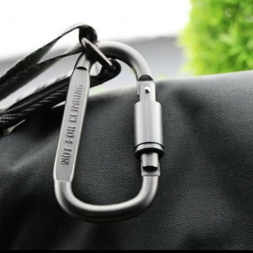 

Practical D Shaped Aluminum Alloy Climbing Keychain Equipment Hook Karabiner Mosqueton Carabiner Waterproof Wear-resistant