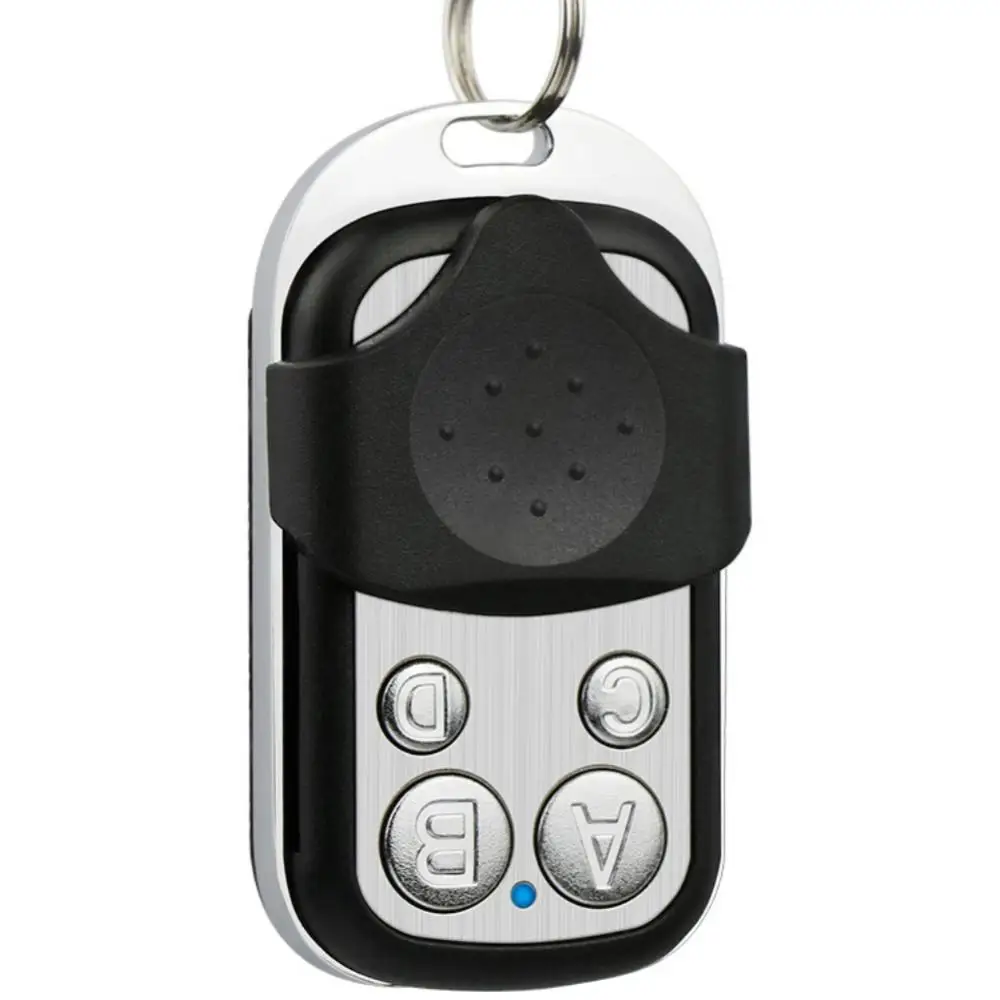 

433 Metal Push Cover To Copy Type Four-button Wireless Remote Control Lock Key Rolling Shutter Retractable Door Copy Remote Cont