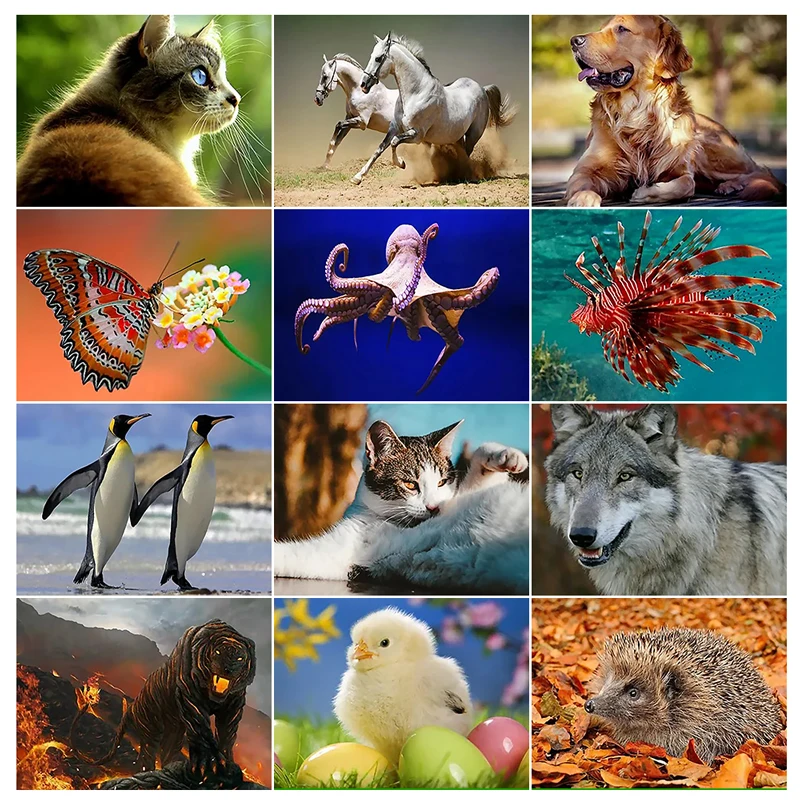 

5D Diamond Painting Animal Diamond Embroidery DIY Full Rhinestone Mosaic Cross Stitch Kit Art Home Decor Gift