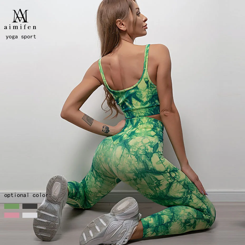 Seamless Women Yoga Set Workout Sport Pants Bra Suits Fitness Shapping Leggings Women Push Up High Waist Running Trousers Tights