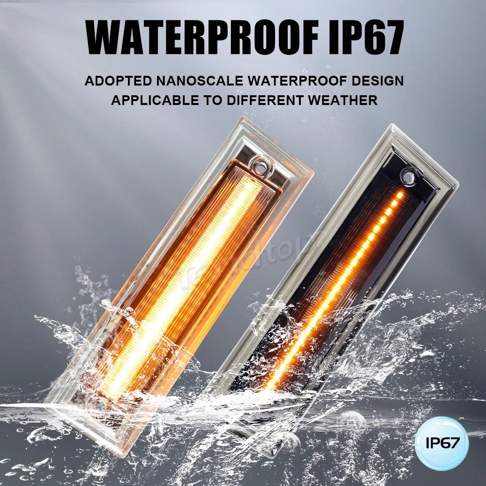 Светодиодный последовательный динамический боковой габаритный фонарь