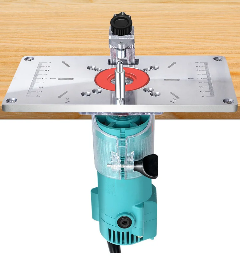 

Aluminium Carpenty Router Table Insert Plate Multifunctional Woodworking Benches Carpenter Trimming Machine Engraving Board
