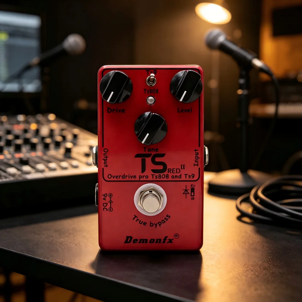 Фото Педаль эффектов для гитары TS RED II версии 2.0. Объединяет овердрайв-бустеры TS9 и TS808 в одном корпусе с функцией True Bypass. №3