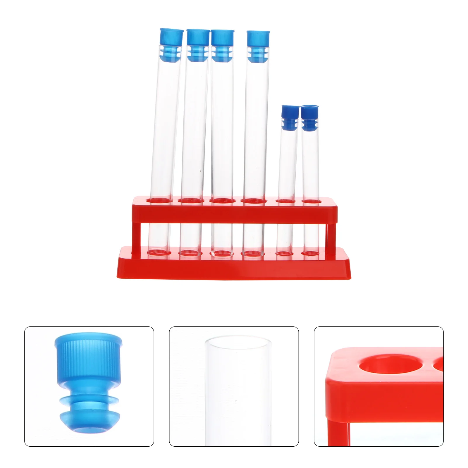 

Beverage Dispenser Stand Test Tube Scientific Screw Cap Organizer Clear Abs Child