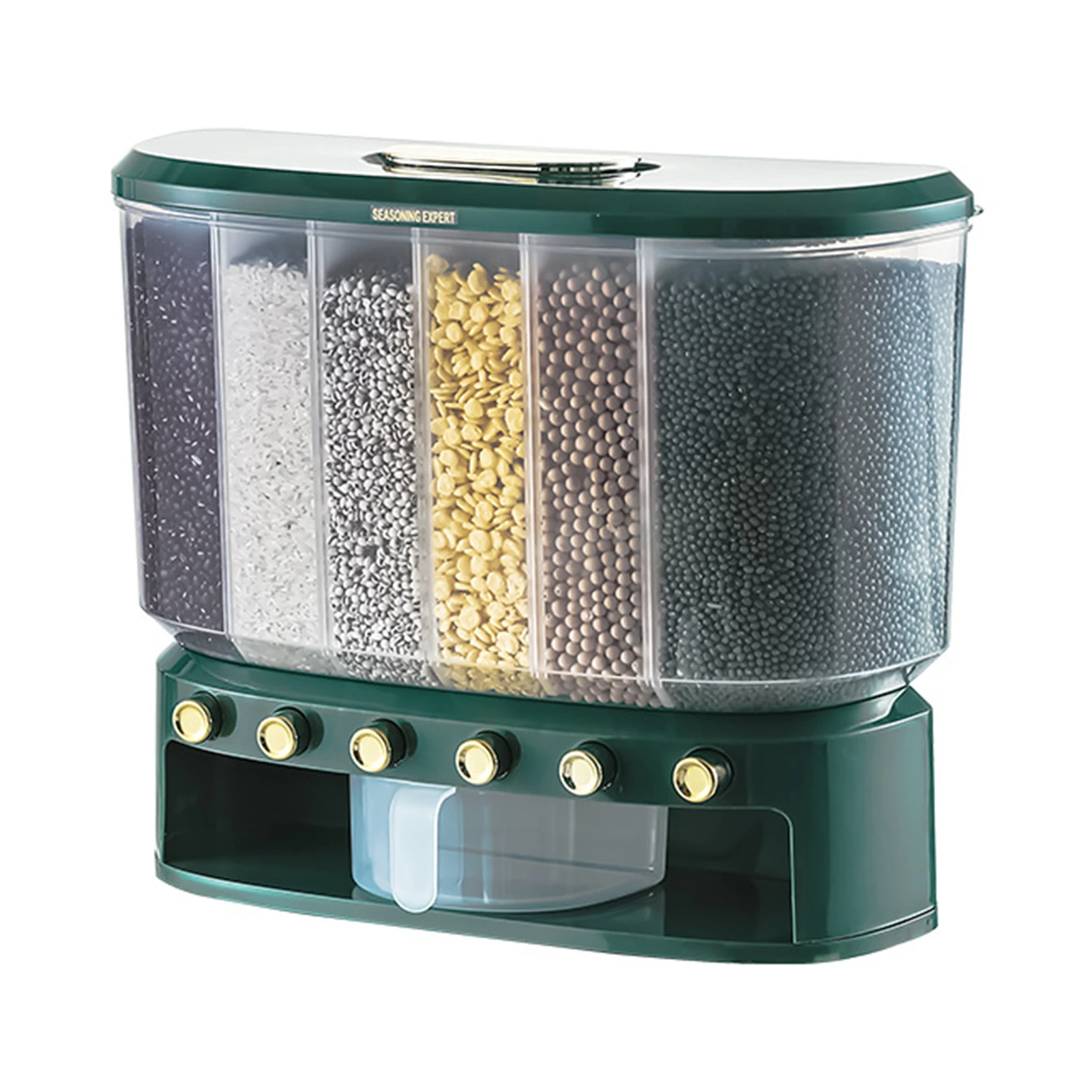 

Wall Mount Cereal Dispenser Cereal Containers Storage Airtight Wall Mounted Grain Dispenser With Airtight Lid Food Storage