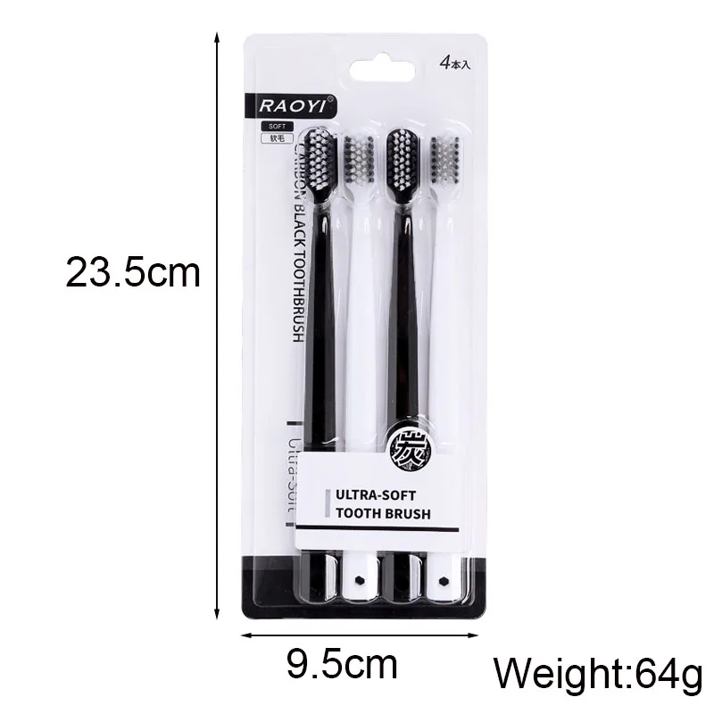 4 шт./набор Дорожный комплект для чистки зубов и полости рта