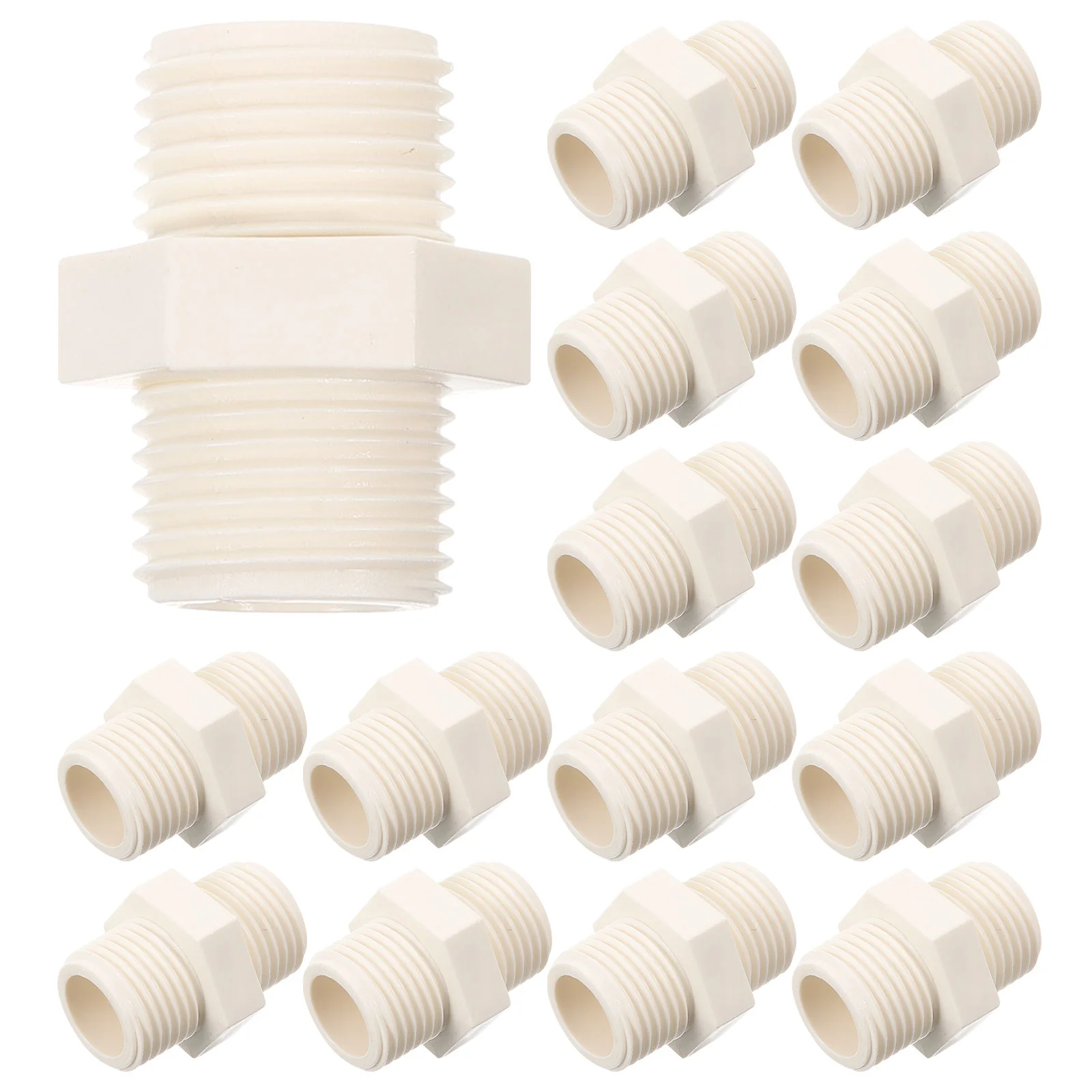 

20pcs Pipe Fittings Reusable Water Pipe Connectors Water Pipe Adapters Thread Water Pipe Joints