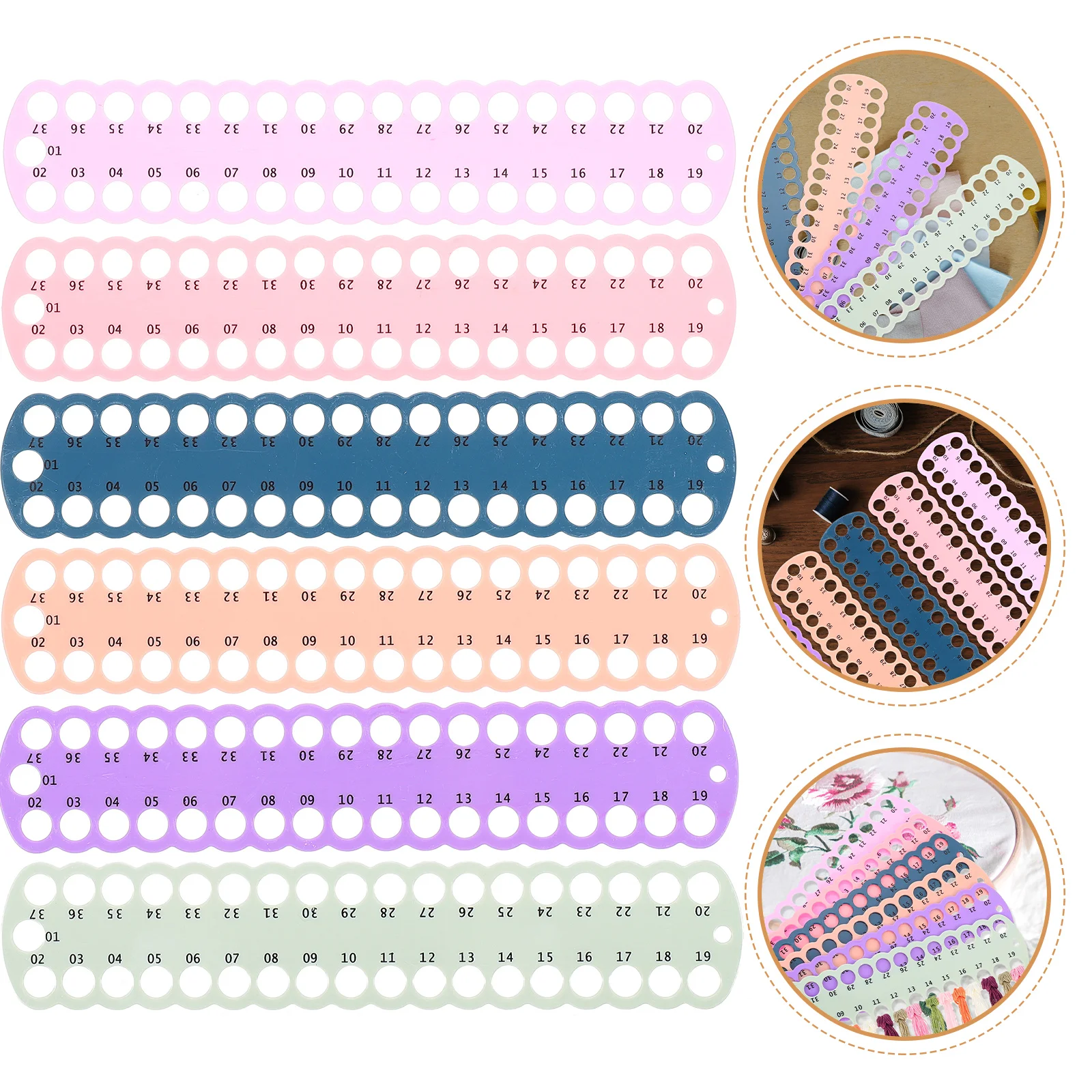 

Thread Cross Embroideryorganizer Floss Board Sewing Storage Tool Holderplastic Threading Bobbins Bobbinkeeper Plate Winding Diy