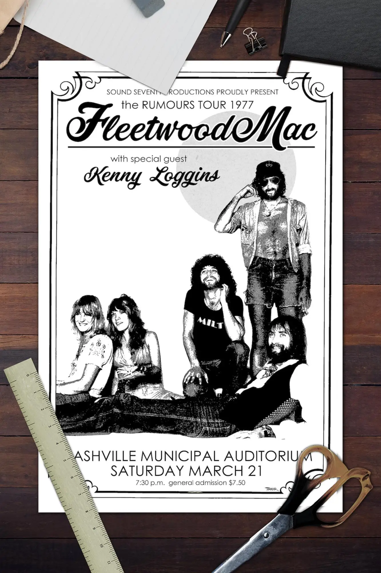 Художественный плакат Fleetwood mac