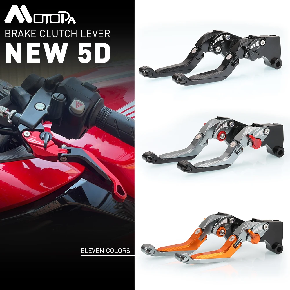 

MOTOPA CNC 5D Aluminum Clutch Brake Lever For DUCATI Hypermotard 821/939/Strada Multistrada 950 Scrambler Monster 821 with logo