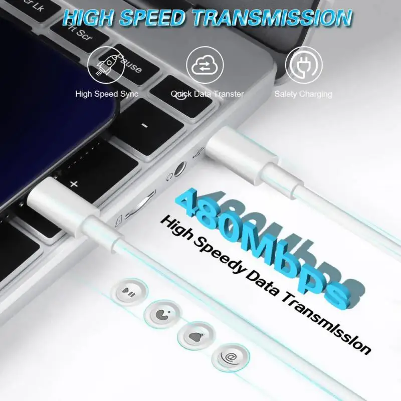 Оригинальное зарядное устройство 40 Вт Xiaomi US EU Fast Charge 3A USB C кабель для xiaomi 6 8 9 Redmi 13R