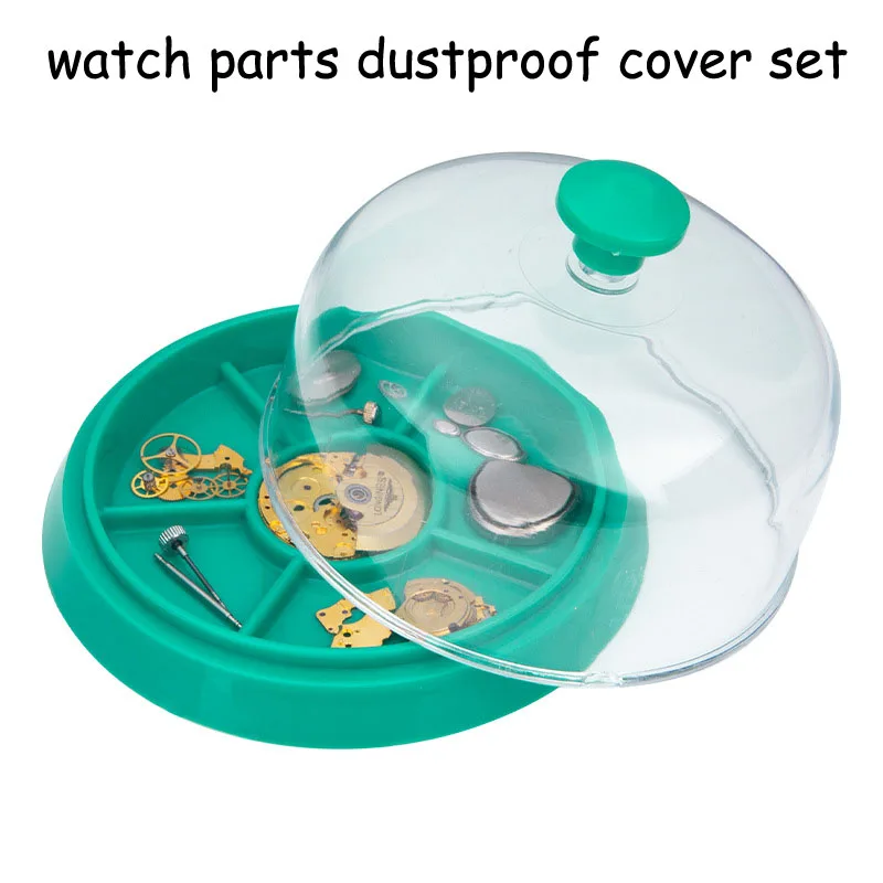 

PC Watch Repair Tools Tray Watch Parts Dust Sheet Cover Dustproof Watch Movement Maintenance Protective Storage Case Covers