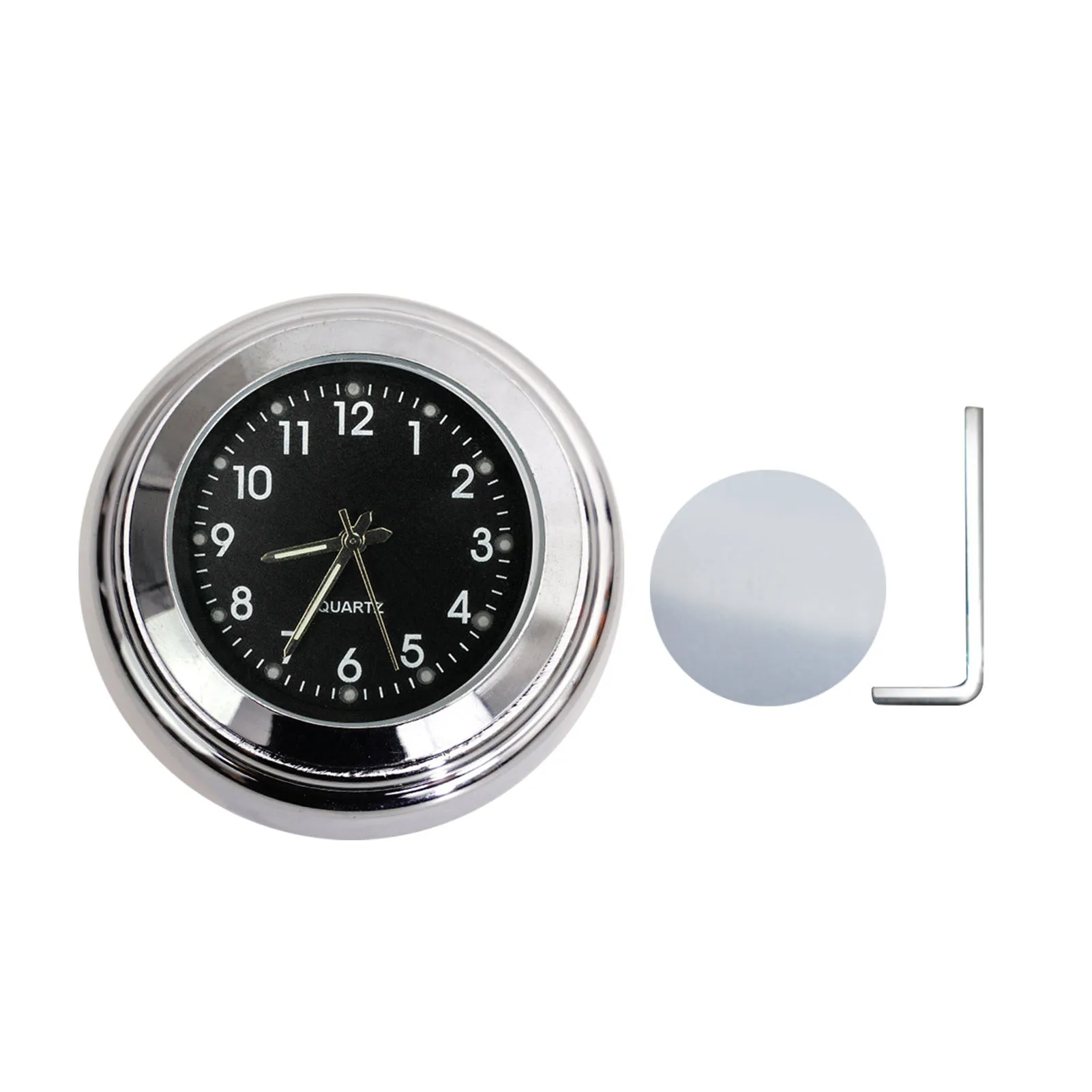 

22mm 25mm Accessories Riding Waterproof Luminous Clear Easy Install Fashion Motorcycle Handlebar Dial Clock Scooter Watch