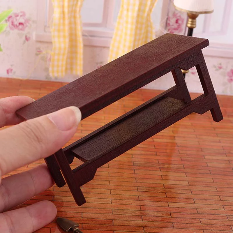 

1/12 Dollhouse Miniature Furniture Mini Teatable Coffee Table Doll House Decor Dolls Simulation Home Toy Kid Gift