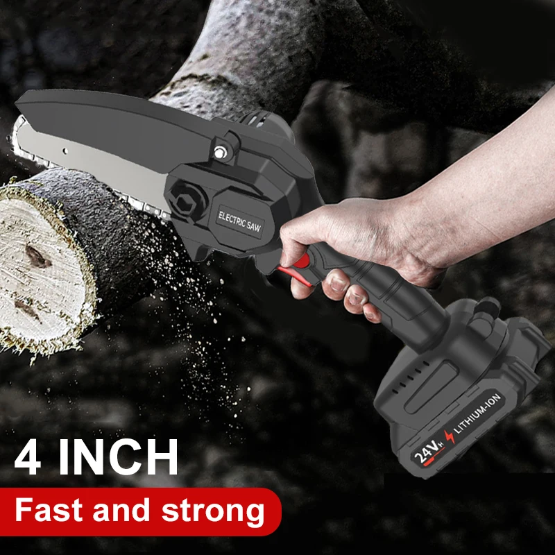 

Электрическая мини-пила для обрезки дерева, 24 В, 4 дюйма