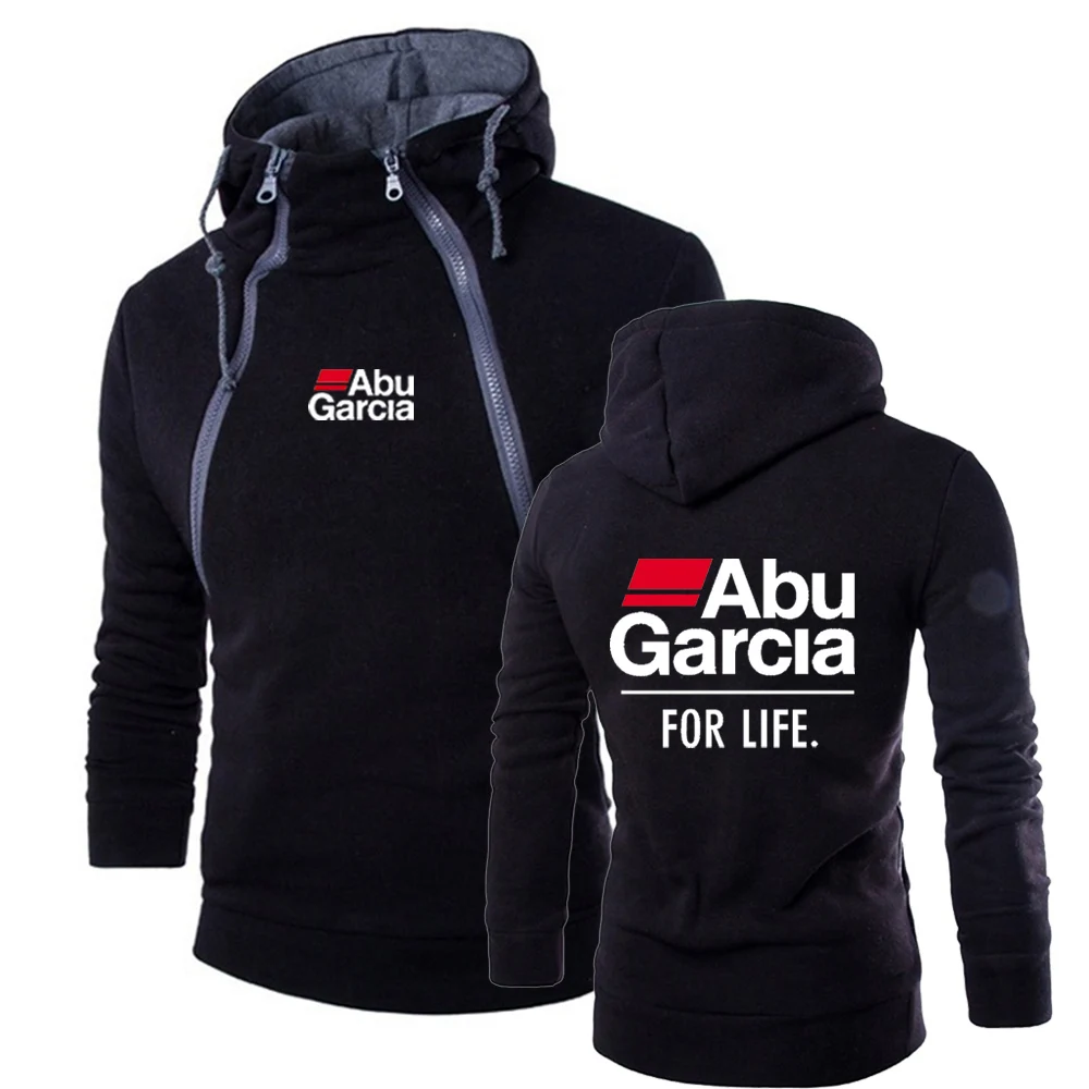 

Худи Abu Garcia For Life мужское однотонное на осень/зиму, дизайнерская кофта с двойной молнией, спортивный свитер с длинным рукавом, Топ